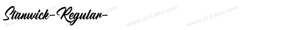 Stanwick-Regular字体转换
