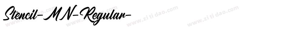 Stencil-MN-Regular字体转换
