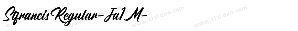StfrancisRegular-Ja1M字体转换
