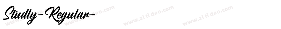 Studly-Regular字体转换