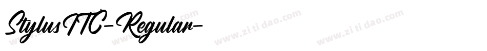 StylusITC-Regular字体转换