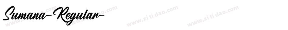 Sumana-Regular字体转换