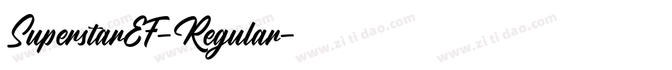 SuperstarEF-Regular字体转换