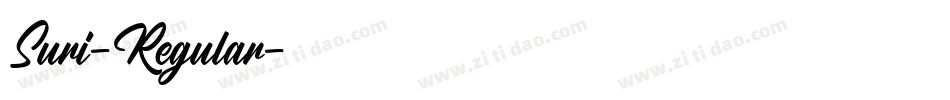 Suri-Regular字体转换