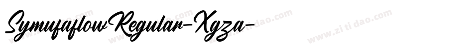 SymufaflowRegular-Xgza字体转换