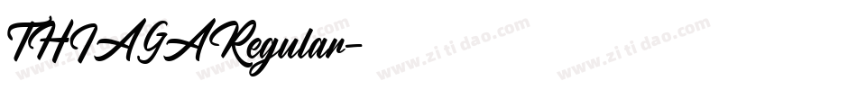 THIAGARegular字体转换