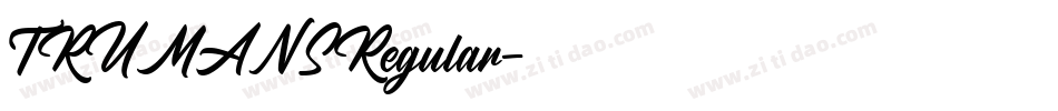 TRUMANSRegular字体转换