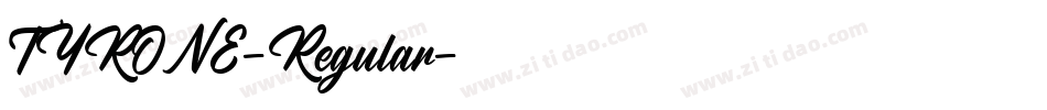 TYRONE-Regular字体转换