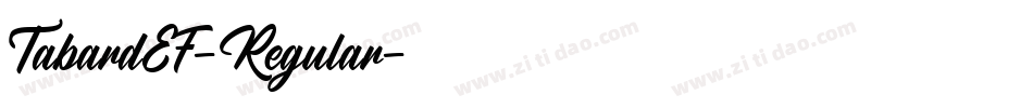 TabardEF-Regular字体转换