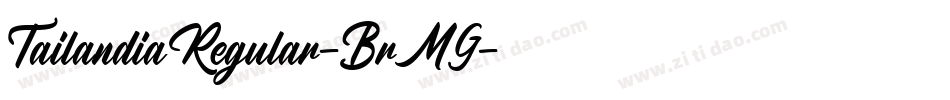 TailandiaRegular-BrMG字体转换