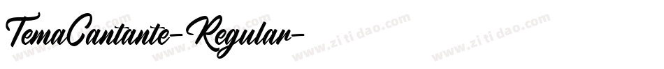 TemaCantante-Regular字体转换