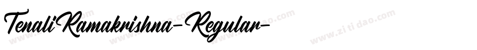 TenaliRamakrishna-Regular字体转换