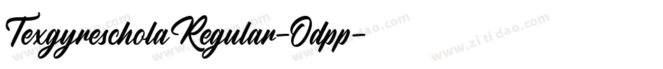 TexgyrescholaRegular-Odpp字体转换
