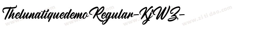 ThelunatiquedemoRegular-KjWZ字体转换