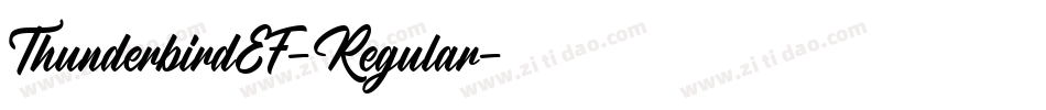 ThunderbirdEF-Regular字体转换 ThunderbirdEF-Regular字体转换