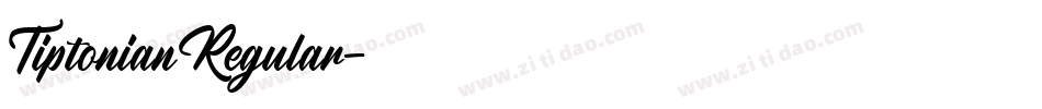 TiptonianRegular字体转换