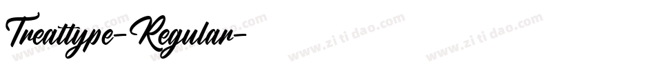 Treattype-Regular字体转换