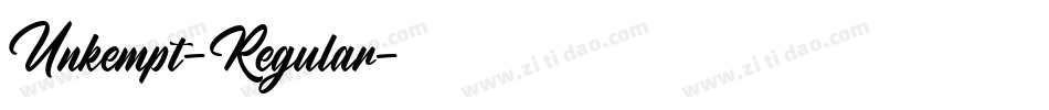 Unkempt-Regular字体转换