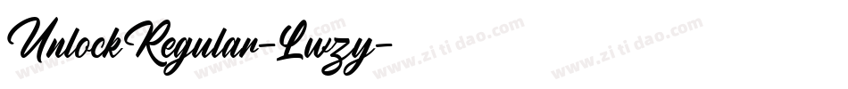 UnlockRegular-Lwzy字体转换