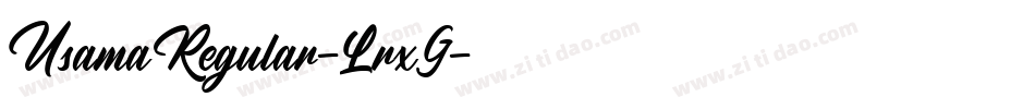 UsamaRegular-LrxG字体转换