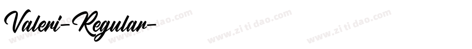 Valeri-Regular字体转换