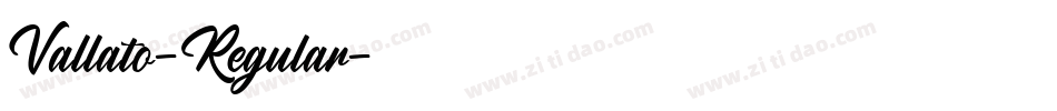 Vallato-Regular字体转换