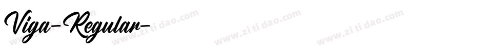 Viga-Regular字体转换