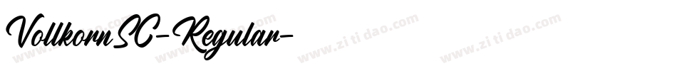 VollkornSC-Regular字体转换