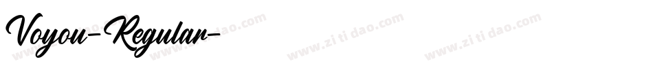 Voyou-Regular字体转换