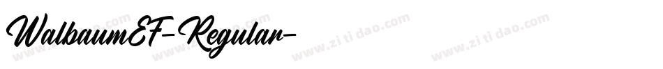 WalbaumEF-Regular字体转换