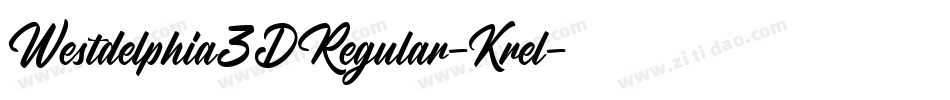 Westdelphia3DRegular-Krel字体转换