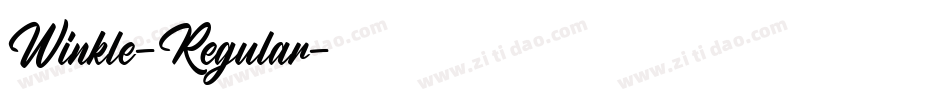 Winkle-Regular字体转换