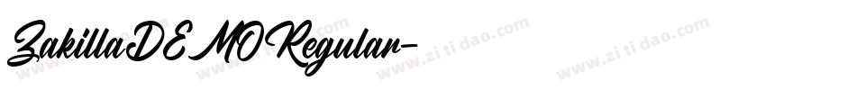 ZakillaDEMORegular字体转换