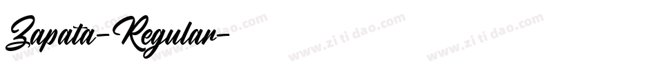 Zapata-Regular字体转换