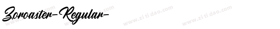 Zoroaster-Regular字体转换