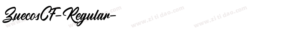 ZuecosCF-Regular字体转换