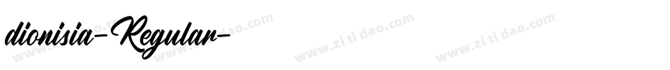 dionisia-Regular字体转换