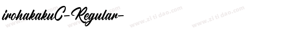 irohakakuC-Regular字体转换