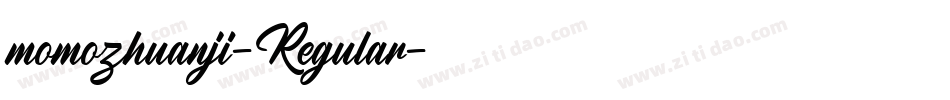momozhuanji-Regular字体转换 momozhuanji-Regular字体转换