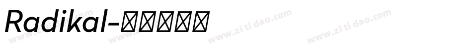 Radikal字体转换