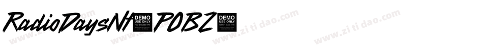 RadioDaysNf-POBZ字体转换