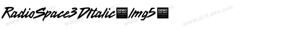 RadioSpace3DItalic-lmg5字体转换