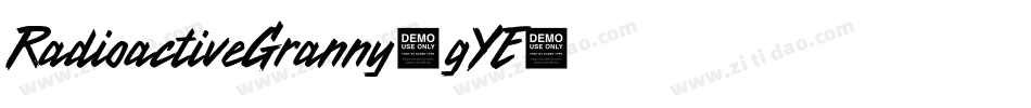 RadioactiveGranny-gYE字体转换