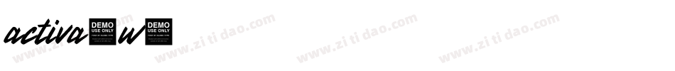 activa_w字体转换