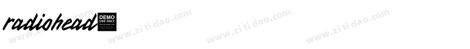 radiohead字体转换