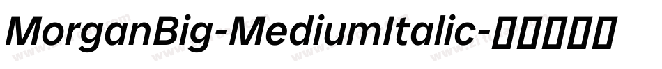 MorganBig-MediumItalic字体转换