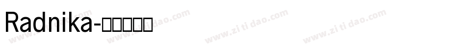 Radnika字体转换