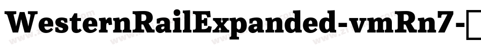 WesternRailExpanded-vmRn7字体转换