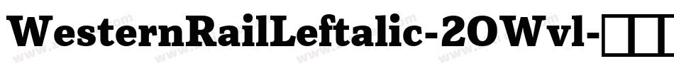 WesternRailLeftalic-2OWvl字体转换