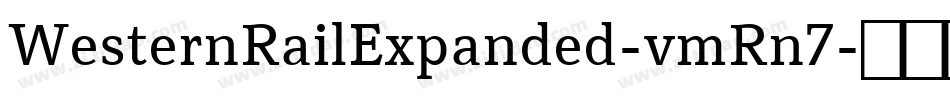 WesternRailExpanded-vmRn7字体转换